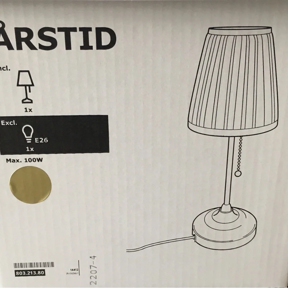 NWT ÅRSTID Table lamp, brass/white.
